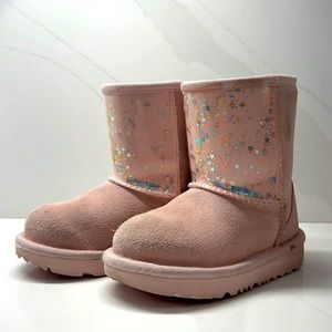 Ugg Classic II Pink Glitter Boot